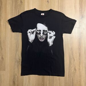 Vintage Marilyn Manson Black Shirt Sz S 2000s Metal Industrial Rock Mall Goth